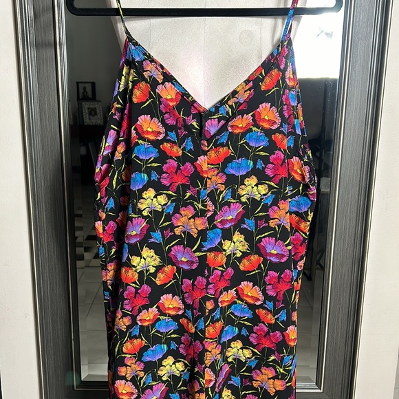 TopShop Floral Strappy V-neck Crop Jumpsuit- size 6- like new - Picture 4 of 9